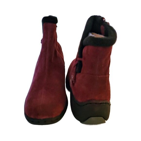 Sporto Jacki Suede Ankle Boots, Burgundy Boots NIB - Picture 2 of 4